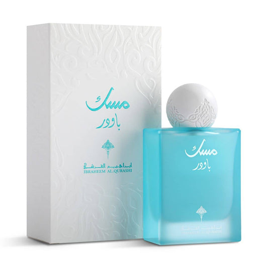 Worood Oud Fragrance in a blue bottle with floral woody musk fragrance for a fresh scent experience